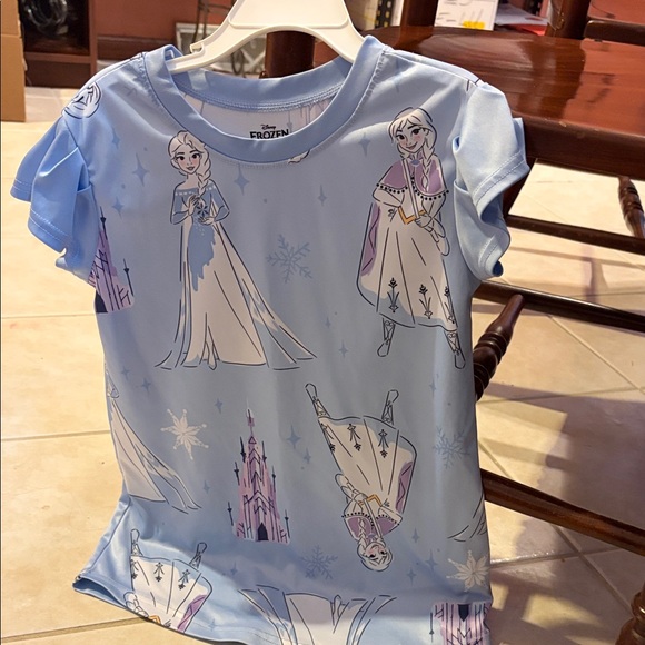Disney Other - Disney Frozen Light Blue Princess Tee